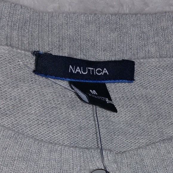 Nautica Women's Grey With Purple Stripes Cardigan - Picture 6 of 8